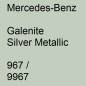 Preview: Mercedes-Benz, Galenite Silver Metallic, 967 / 9967.